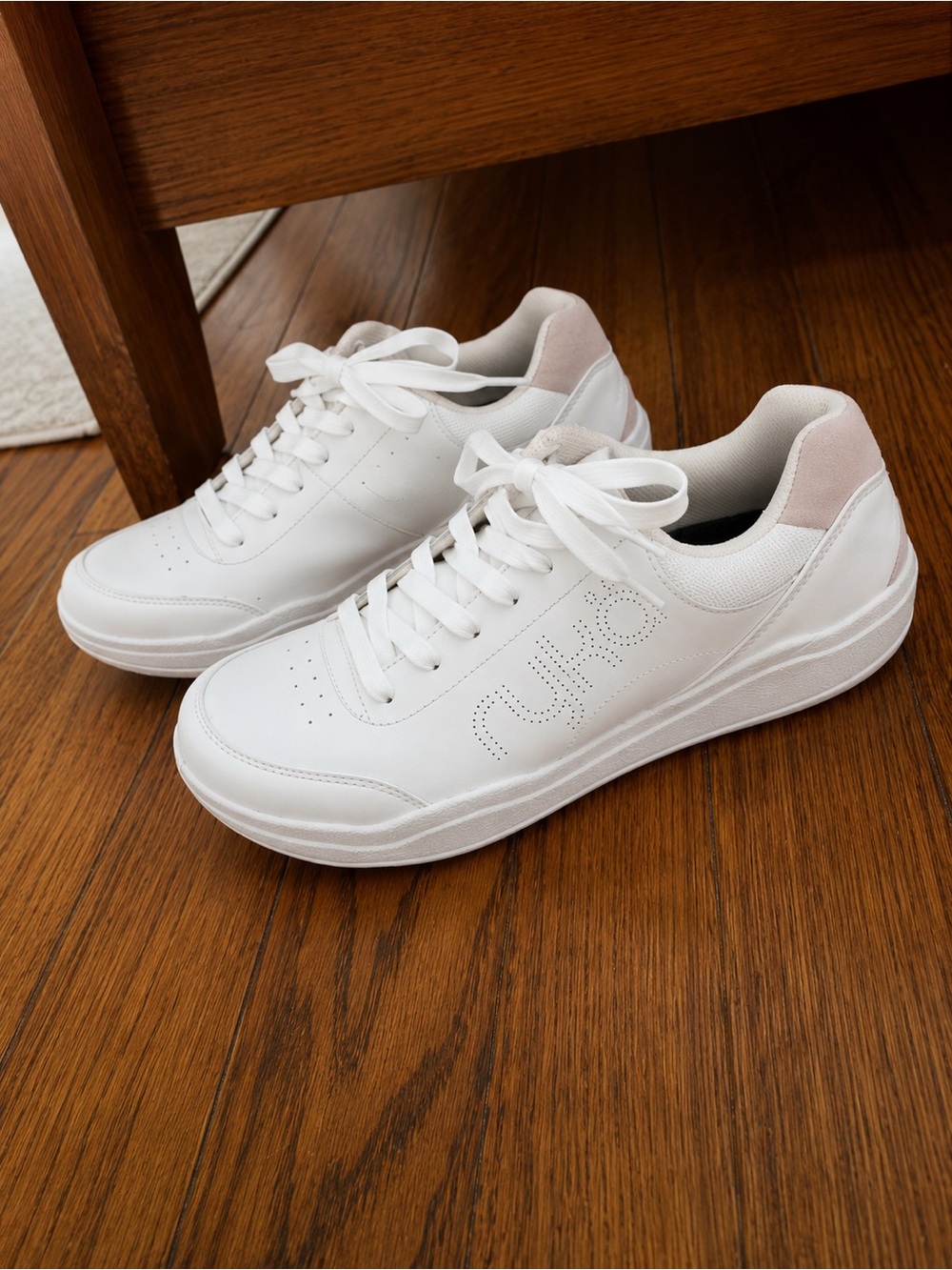 Ryka Women’s White Blush Walking Sneakers Narrow Width Lace Up 10N